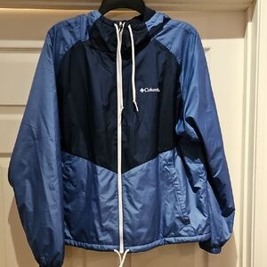 Columbia Navy and Sky Blue Hooded Jacket